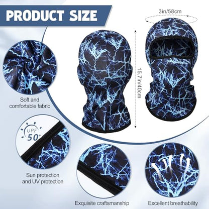 Geyoga 12 Pcs Cooling Balaclava, UV Sun Mask for Men Women, Summer Breathable Helmet Liner for Motorcycle Fishing - color: Mixed, style: Classic