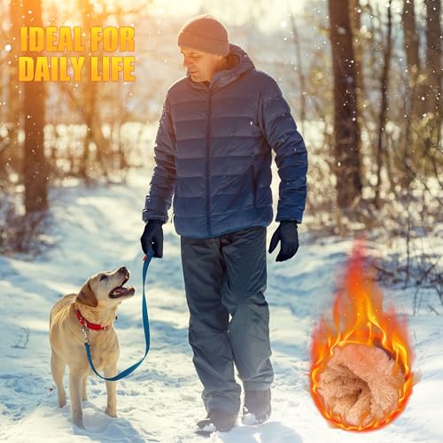 ihuan Winter Waterproof Ski Gloves Men Women, Snow Warm Cycling Cold Weather, Driving Biking Running - color: Blue, size: Small