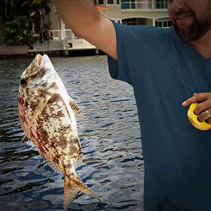 Aluminum Fishing Hand Line Reel Pocket/Travel - color: Gold