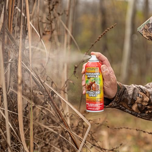 Wildlife Research Center - Deer Attractant Spray - Powerful Whitetail Deer Attractant & Big Game Food Scent - Long-Range Attraction Formula - 8 oz - style: Caramel Apple