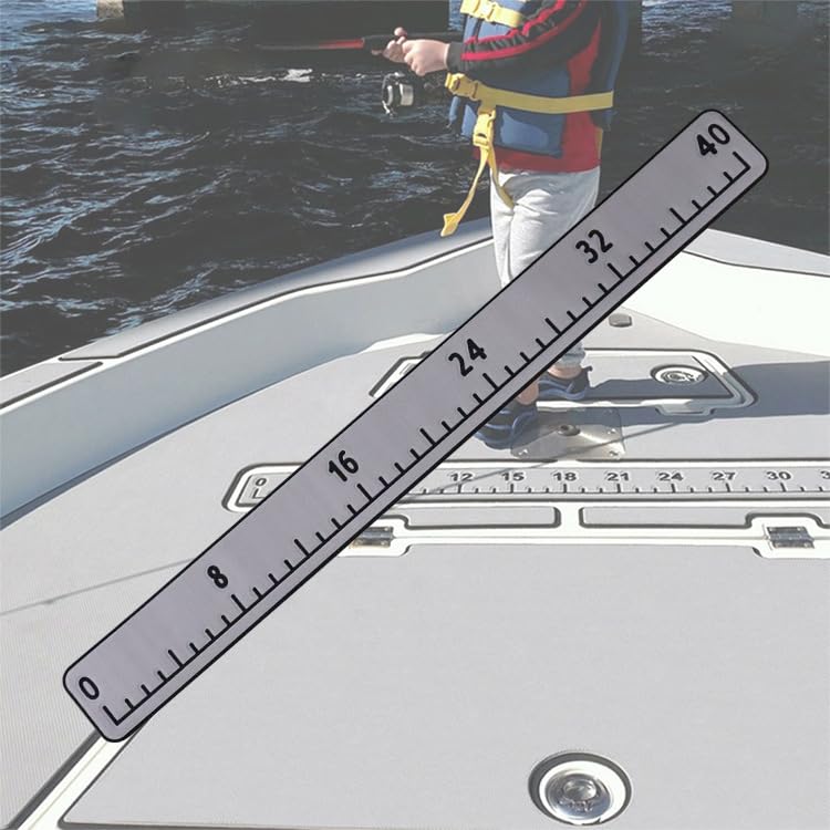 40" EVA Foam Fish Ruler for Boats, Kayaks, Docks - Self-Adhesive Waterproof Fish Measuring Tool with Non-Slip Surface, Durable Marine Fishing Accessories (40 Inch)