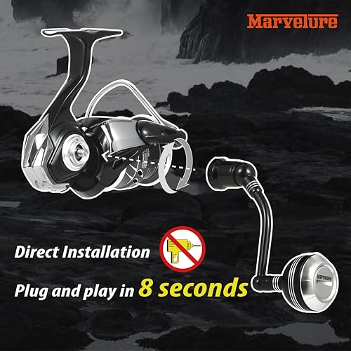 Power Handle Compatible for Daiwa Fuego LT, Ballistic LT, Tatula LT, Exceler LT 1000-4000 Spinning Reel Replacement Handle - size: For Tatula LT / Exceler LT 1000-4000, style: Classic