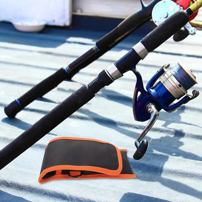 Toyvian Multifunctional Fishing Tackle Storage Bag Oxford Cloth Universal Soft Bait Tool Organizer Pouch Medium Size for Saltwater and Freshwater Anglers