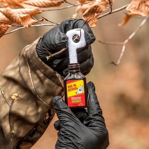 Wildlife Research Center Doe in Estrus, Powerful Sexual Attractor for Whitetail Bucks, Doe Urine Scent Lure with Estrus Secretions – 4 FL OZ - color: Red