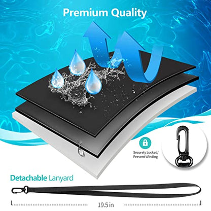 100 Pack 8.5“ Waterproof Cell Phone Pouch - Underwater Dry Bag Case Lanyard - Water Proof Clear Holder Protector for iPhone 17 16 15 Pro Max Plus Samsung Galaxy S25 S24 Ultra Note for Beach Swimming - color: 100 Pack Pink
