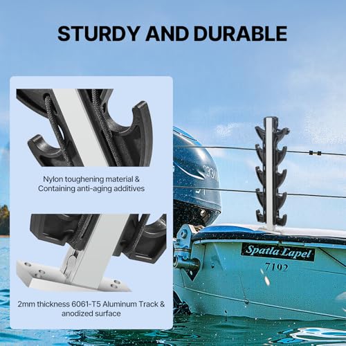 Fishing Rod Holder for Boat, Crappie Rod Holder for Transportation & Storage，Heavy Duty Angler Accessory for Fishing Boat & Pontoon boat (8 Rod) - style: 8 Rod Holder