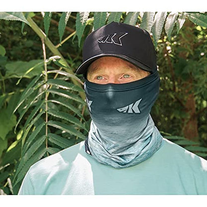 KastKing Sol Armis Neck Gaiter - UPF 50 Face Mask - UV Sun Protection Mask for Men & Women, Fishing, Hiking - color: B: Black Gray Fade (Size: 19"x9.5"), size: One Size