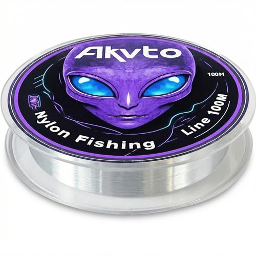 Monofilament Fishing Line, 16LB/50LB Catfish Line, Nylon Material Fish Wire - 100M/109Yards Tested for Freshwater and Saltwater Fishing - color: Transparent, size: 0.47MM/32.4LB