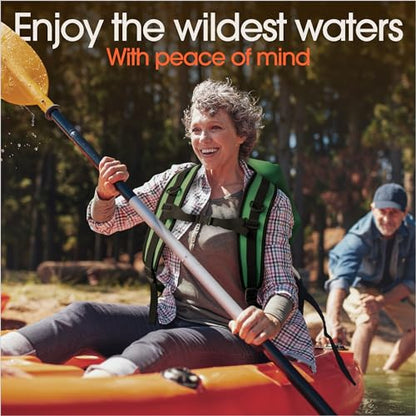 Earth Pak Waterproof Dry Bag - Roll Top Waterproof Backpack Sack Keeps Gear Dry for Kayak with Waterproof Phone Case - color: Light Blue, size: 20L