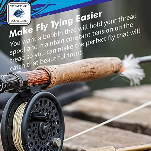 Creative Angler Precision Bobbin for Fly Tying - Essential Fly Fishing Accessory for Enhanced Fly Tying Experience - Elevate Your Fly Crafting with Smooth, Consistent Thread Control