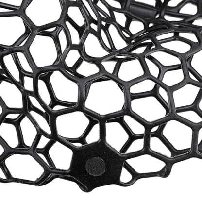 SUNGOOYUE Fishing Net Replacement 79cm 31.1in PVC Fishing Landing Mesh Landing Net Replacement with Deepened Soft Flexible Rubber Head for Angler Freshwater Saltwater