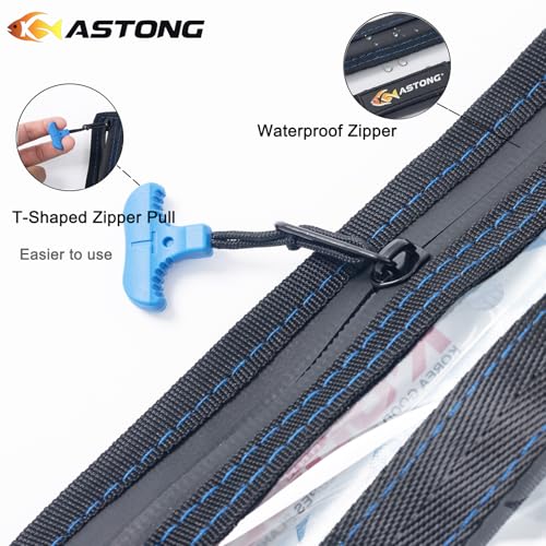 2 Layer Water-resistant Fishing Bait PVC Clear Storage Bag BaitShield Tackle Bag Storage for Bait Tackle Lures Soft Plastics and Fishing Gear Large Capacity 2 Size (4Pcs Large)