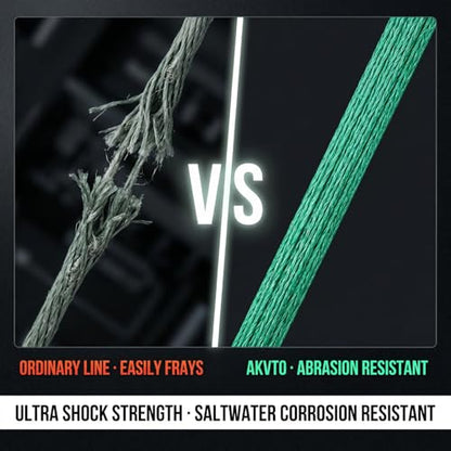 Braided Fishing Line 1000yds – 8-Strand PE Line, Emerald Green, 10LB to 100LB Test, High Sensitivity Abrasion Resistance, Zero Stretch, Saltwater Freshwater Fishing Line - size: 0.26MM/20LB