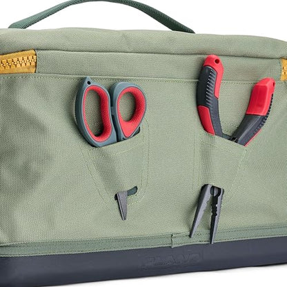 Plano Weekend 3600 Tackle Bag, Cutting-Edge Fishing Tackle Bag, Molded Waterproof Base, Spacious Storage, Die Cut Tool Sleeves, Daisy Chain Attachment Points - color: Moss, style: 3600 Tackle Case