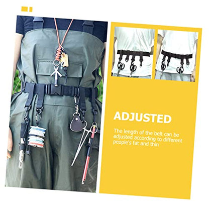 BESPORTBLE 3pcs Fishing Wading Belt Adjustable Portable Waist Holder for Fishermen Durable Design for Freshwater Surf Kayak Fly Fishing Quick Release Buckle Lightweight and Convenient