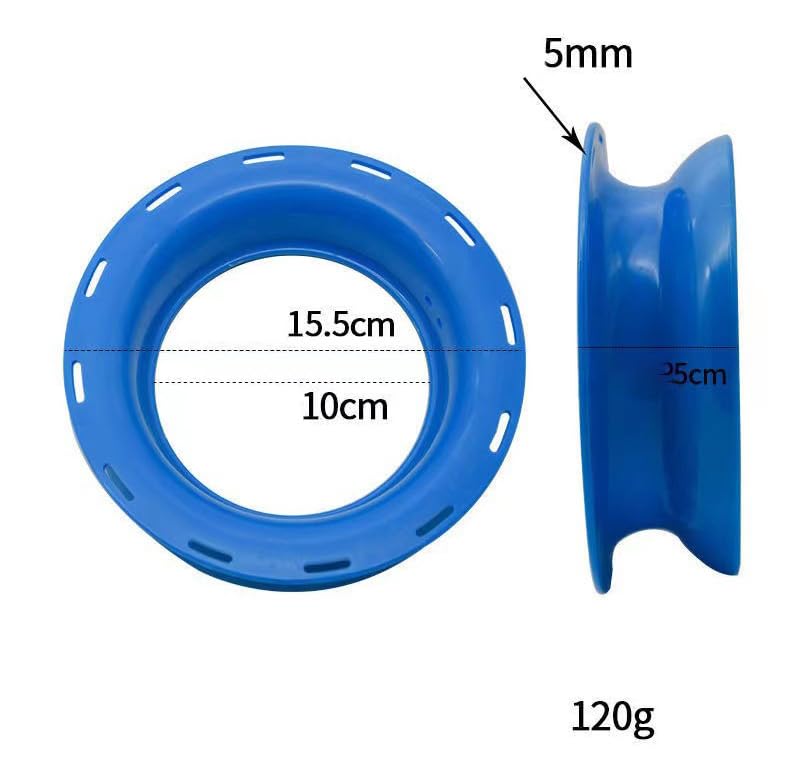 Pack of 1 Fishing Winding Wheel Winding Machine 6.1" Cast Fishing Manual Kite Line Plastic Saltwater