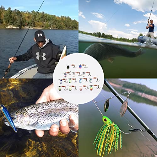 SUPERFINDINGS 300Pcs Fishing Spinner Clevis U Shaped Spinnerbait Clevis Platinum Brass Links Easy Spin Spinner Clevis Spinner Change Spinner Clevis for Lure Making, Hole: 1mm - color: Platinum
