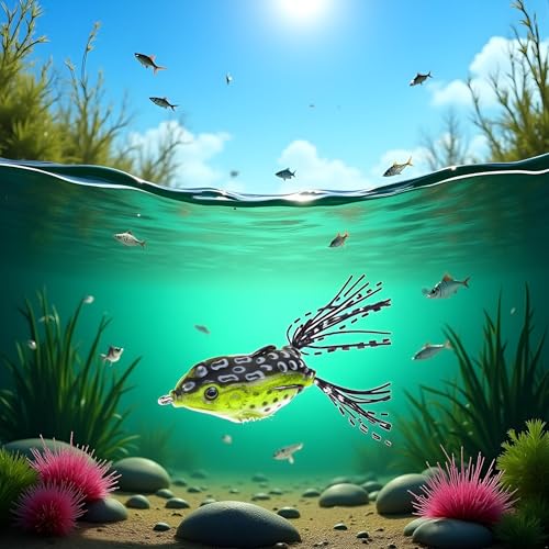 6cm Green Freshwater Seawater Fish Lure Stimulation Frog Product Fishing Soft Plastic Lures, Attractants