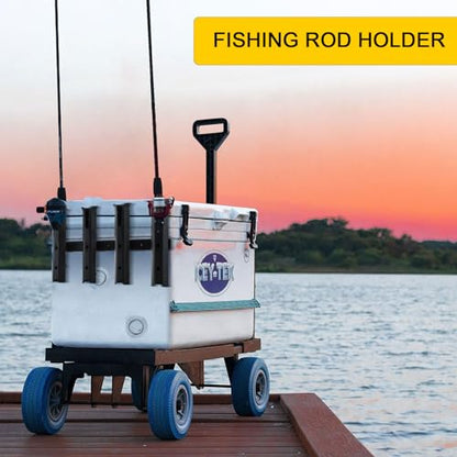 GearTrust Fishing Rod Holders, 4 Rod Holder for Boat Golf Cart & Garage | 4 rod holder for boat. Adjustable tube fishing pole holders for boats, golf cart, cooler, kayak, jetski & john boat. - color: Carbon Black