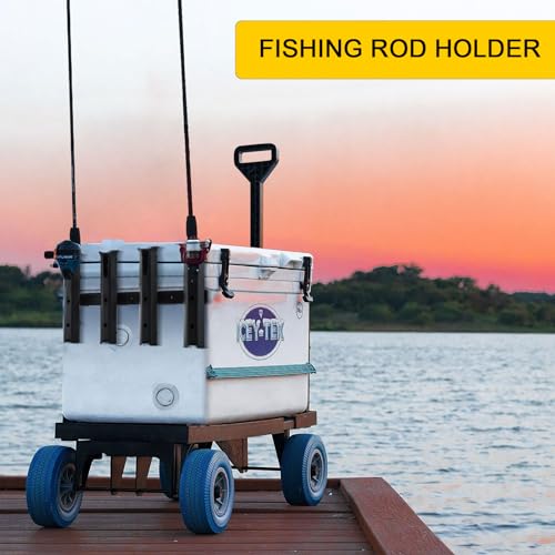 GearTrust Fishing Rod Holders, 4 Rod Holder for Boat Golf Cart & Garage | 4 rod holder for boat. Adjustable tube fishing pole holders for boats, golf cart, cooler, kayak, jetski & john boat. - color: Carbon Black