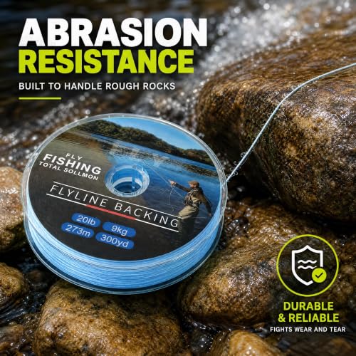 Kylebooker Fly Fishing Dacron Braided Backing Line Abrasion Resistant Trout Fly Line 20lb/30lb - color: Blue, size: 30LB 273m/300yds