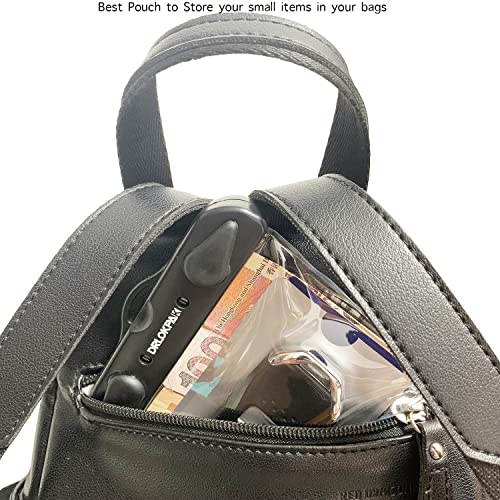 DRLOKPAK Submersible Waterproof Wallet Surf Dry Car Key FOB Case Bag 2Pack Waterproof Pouch Holder For Key Credit Door Ship Card Cash ID Driver Fishing Hunting License(Clear＋Clear - color: Clear+Clear