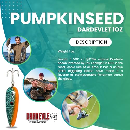 Dardevle Nickel Back 1 oz Fishing Spoons - color: Pumpkinseed