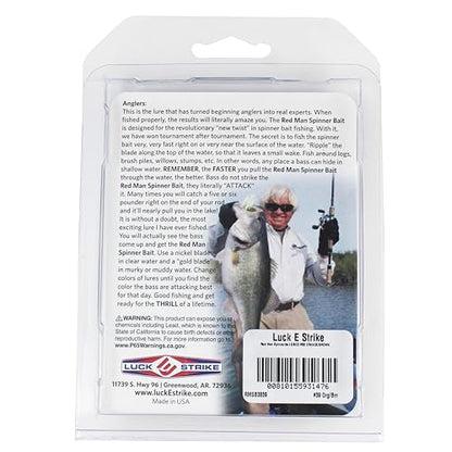Redman Spinner Bait by Jimmy Houston, 3/8 Ounce Colorado Spinnerbait - color: Orange/Brown