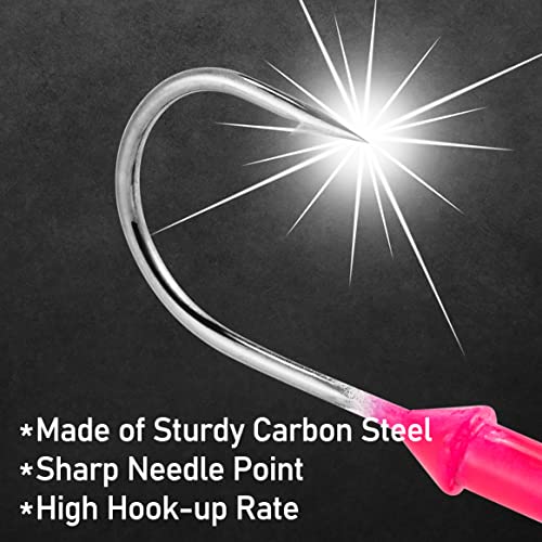Dr.Fish 10 Pack Underspin Jigs Heads Freshwater Swimbait Ball Jig Bass Walleye Fishing Hooks Colorado Spinner Blade Flat Bottom Stand up - color: White, size: 3/16oz-Hook #2