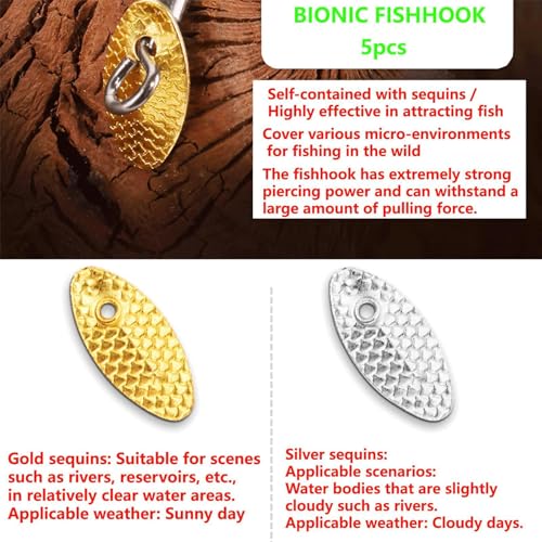 Fly Fishing Lures Kit Fishing Fly,Fly Fishing Kit Fly Fishing Lures,Handmade Lures Assortment Kit Artificial Bait Hooks for Bass Trout Salmon Fishing,Suitable for Freshwater and Saltwater - size: Bionic Poisonous Fly (Revised Version)