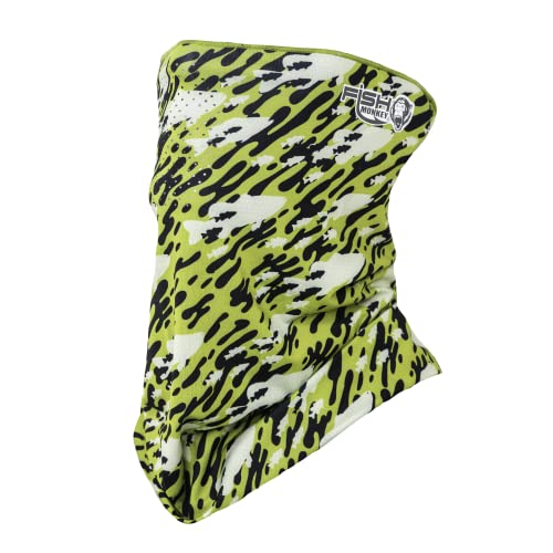 Fish Monkey UPF 50+ Sun Protection Performance Face Guard - color: Schooln' Bass, size: One Size