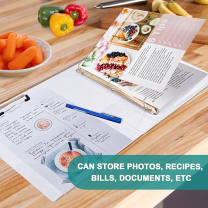 3 Ring Binder 1.5 Inch Colorful Fishing Lures Three Ring Binder Cute Binder with 3 Storage Pockets for Women School Office Supplies