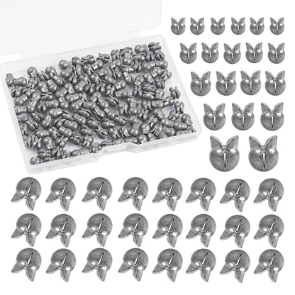 Split Shot Fishing Weights Sinkers,100pcs Removable Split Shot Fishing Line Sinkers Round Clip On Weights for Freshwater Saltwater Fishing - size: 2.5g-100pcs