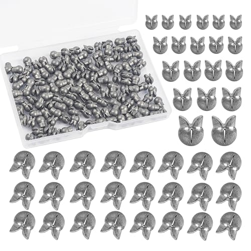 Split Shot Fishing Weights Sinkers,100pcs Removable Split Shot Fishing Line Sinkers Round Clip On Weights for Freshwater Saltwater Fishing - size: 2.5g-100pcs