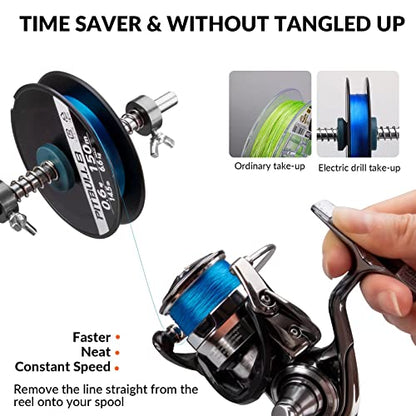 THKFISH Fishing Line Spooler Fishing Line Winder Spooler Fishing Accessories Adjustable Stable Portable Fishing Line Spooler/Fishing Line Remover - color: C- Line Remover