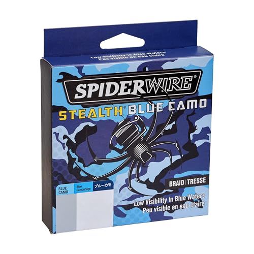 SpiderWire Stealth Braid Fishing Line - color: Blue Camo, size: 125yd, style: 10lb Break Strength