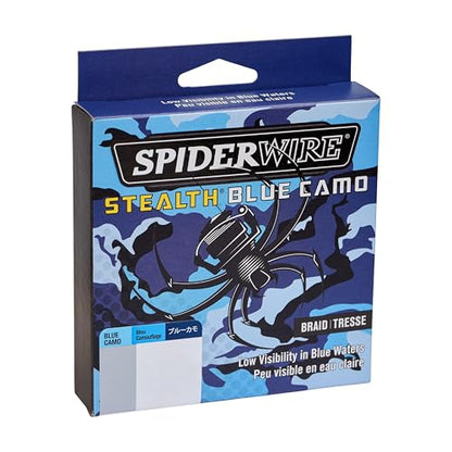 SpiderWire Stealth Braid Fishing Line - color: Blue Camo, size: 125yd, style: 10lb Break Strength