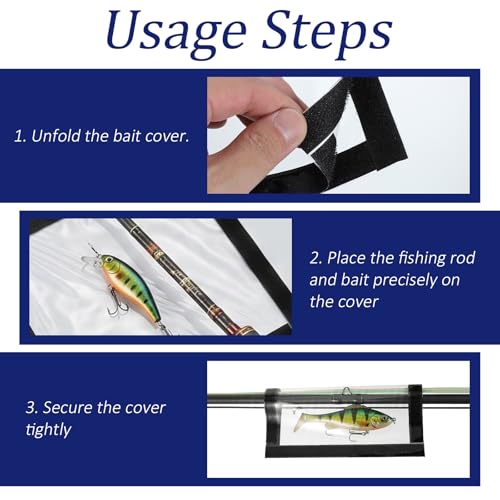 Fishing Lure Wraps, 6 Pcs Clear Fishing Lure Covers Hook Safety Cover Transparent Lures Fishings Bait Hook Storage Protectors Pole Sleeve Guard to Keep Fishermen Fishings Safe for Rod