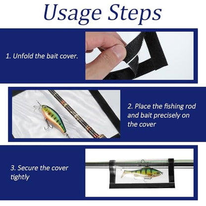 Fishing Lure Wraps, 6 Pcs Clear Fishing Lure Covers Hook Safety Cover Transparent Lures Fishings Bait Hook Storage Protectors Pole Sleeve Guard to Keep Fishermen Fishings Safe for Rod