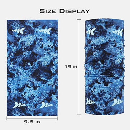 KastKing Sol Armis Neck Gaiter - UPF 50 Face Mask - UV Sun Protection Mask for Men & Women, Fishing, Hiking - color: J: Boulder Camo Calypso, size: One Size