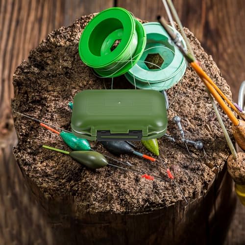 Healifty Waterproof Fishing Tackle Box Small Portable Lure Storage Organizer with Thicker Plastic Seal for Fly Fishing