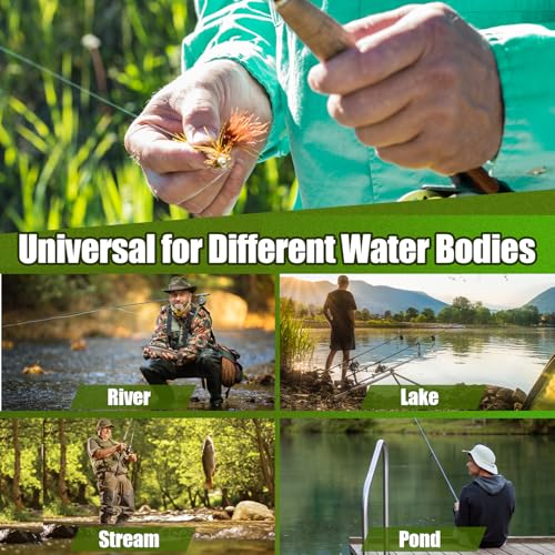 80 pcs YDIUDL 3rd Gen Fly Fishing Flies Kit - Hand-Tied Dry Flies for Trout, Bass, Salmon, Panfish - Delicate Lifelike Shapes, Lures for Freshwater Fly Fishing in Rivers & Lakes