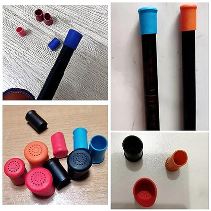 Fishing Rod End Cap Plug Saver Rear Front Stopper Non-Slip Silicone Protective Cover Case Butt Cushion Seat Protector - size: ID 12mm-19mm
