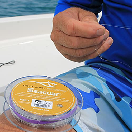 Seaguar Gold Label Fresh & Saltwater Fishing Leader Line, 100% Fluorocarbon - size: 40lb/50yds