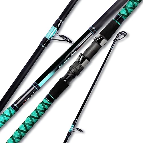 Fiblink Surf Fishing Rod Portable Travel Surf Spinning Rod 2 Piece/3 Piece/4 Piece Carbon Fiber Saltwater Fishing Rod 9'/10'/12'/13'/15' - style: 13'-spinning-3pc