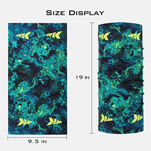 KastKing Sol Armis Neck Gaiter - UPF 50 Face Mask - UV Sun Protection Mask for Men & Women, Fishing, Hiking - color: I: Boulder Camo Aquarius