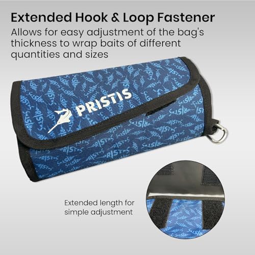 Pristis Convenient Soft Bait Storage Bag Set, Soft Bait Binder & 25 Pack #3 High Strength Fishing Snap Swivels, A Neat Option for Angler