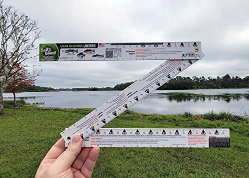 Salty Bones Florida Freshwater Lawstick - 36" Folding Fishing Ruler - Made in The USA - Updated for 2026 - Newest Version