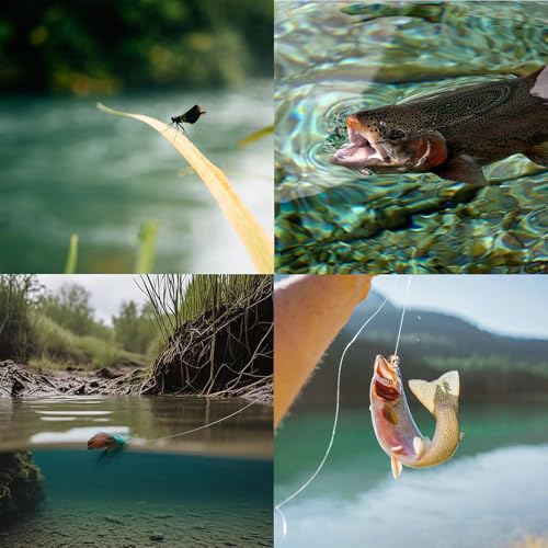 EXAURAFELIS Flying Flies kit Fishing Gear Fishing Lure 64/100/120PCS Dry Wet Flies Tackle Box Fly FishingLures for Bass Salmon Trout Freshwater Walleye Steelhead Bonefish Tarpon Saltwater - color: 120 pcs