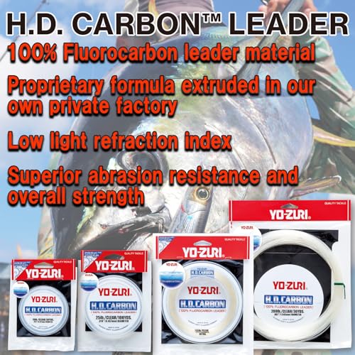 Yo-Zuri H.D. Fluorocarbon 30-Yard Leader Line - color: Multi, size: 8-Pound Test